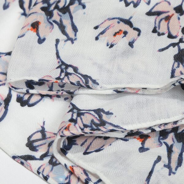 

Flower Pattern Scarf, Multicolor