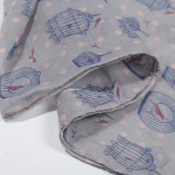 

Bird Pattern Scarf, Multicolor
