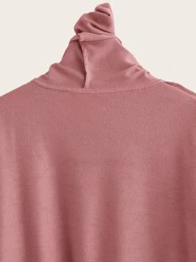 SHEIN Áo nỉ nữ tuổi teen in hình trái tim, có túi phía trước, thích hợp cho mùa Thu/Đông. - Bụi hồng - Xem 5