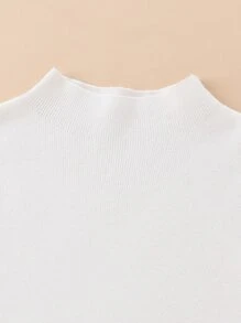 Toddler Girls Cold Shoulder Jumper Dress - White - View 4