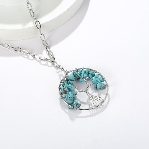 

18K Gold Plated Turquoise Charm Necklace, Multicolor