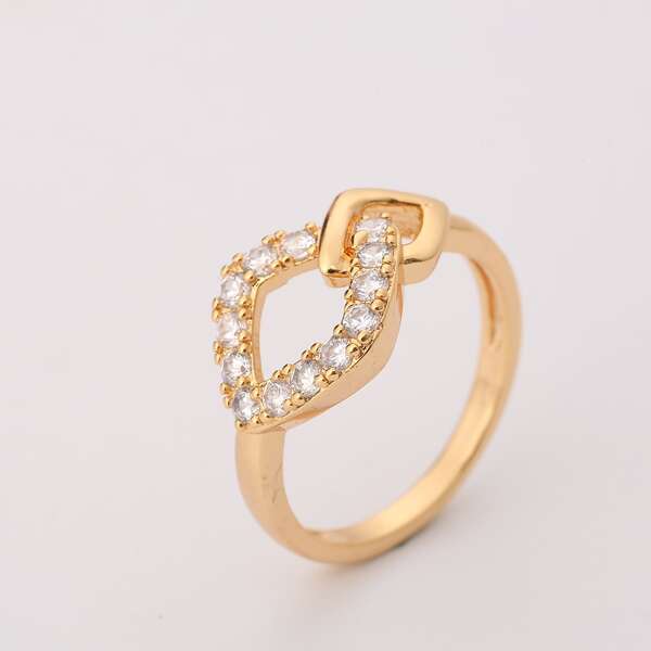 

Zircon Decor Ring, Gold
