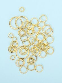 1box Open Jump Rings Split Rings Jewelry Making Kit For DIY Jewelry Making Accessories Supplies - Yellow Gold - View 7