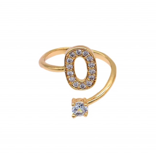 

Zircon Letter Ring, Multicolor