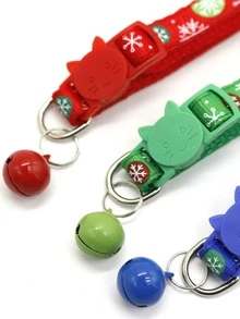 3pcs Christmas Themed Pet Collars - Multicolor - View 3