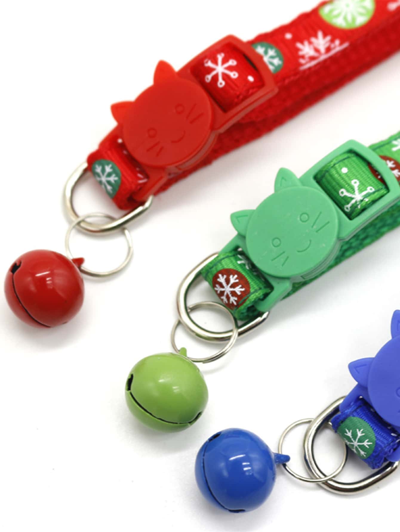 3pcs Christmas Themed Pet Collars - Multicolor - View 3