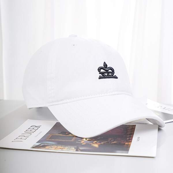 

Embroidery Detail Baseball Cap, White