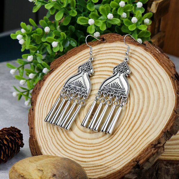 

Vintage Drop Earrings, Silver