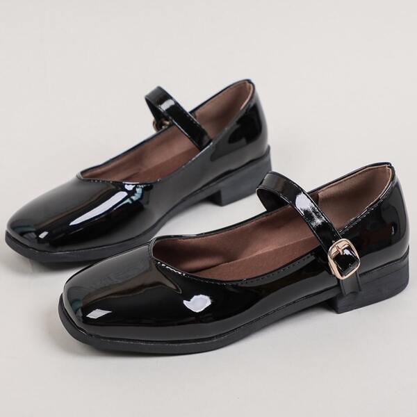 

Buckle Detail Mary Janes, Black