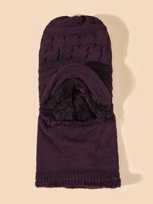 Mũ len , Ấm áp Và Thích hợp Đối với phụ nữ Đến Sử dụng In Mùa Đông - Màu tím - Xem 2