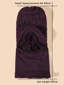 Mũ len , Ấm áp Và Thích hợp Đối với phụ nữ Đến Sử dụng In Mùa Đông - Màu tím - Xem 3