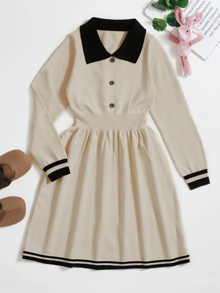 Tween Girls' Turtleneck Sweater Dress