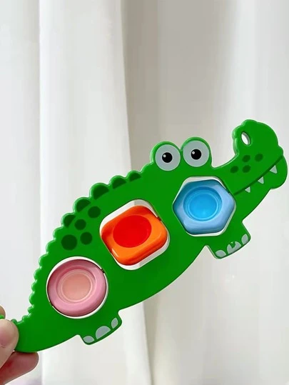 1入組鱷魚紋形狀隨機色玩具