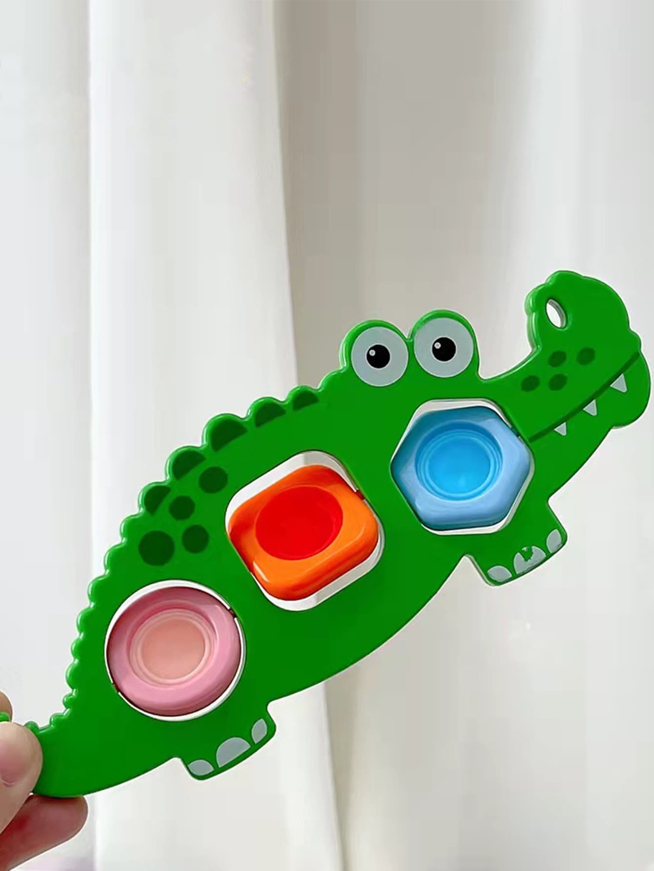 1入組鱷魚紋形狀隨機色玩具