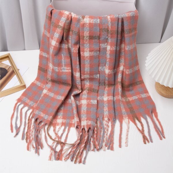 

Fringe Hem Decor Scarf, Multicolor