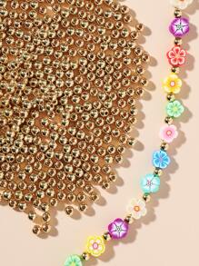 1 pieza Accesorio de joya DIY cuenta - Amarillo Oro - Ver 3