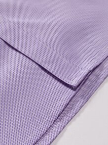 Manfinity Mode Men Patched Pocket Button Up Casual Long Sleeve Shirt For Boyfriend Gift, Fall - Lilac Purple - View 5