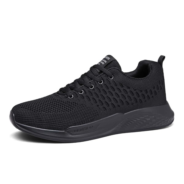 

Men Patch Decor Running Shoes, Black