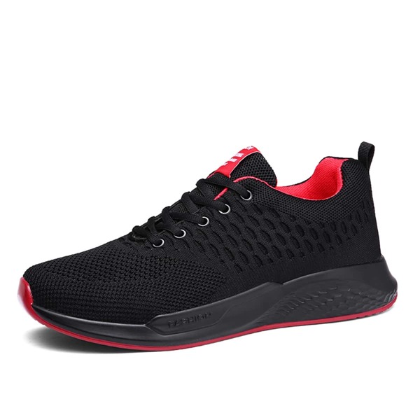 

Men Patch Decor Running Shoes, Black