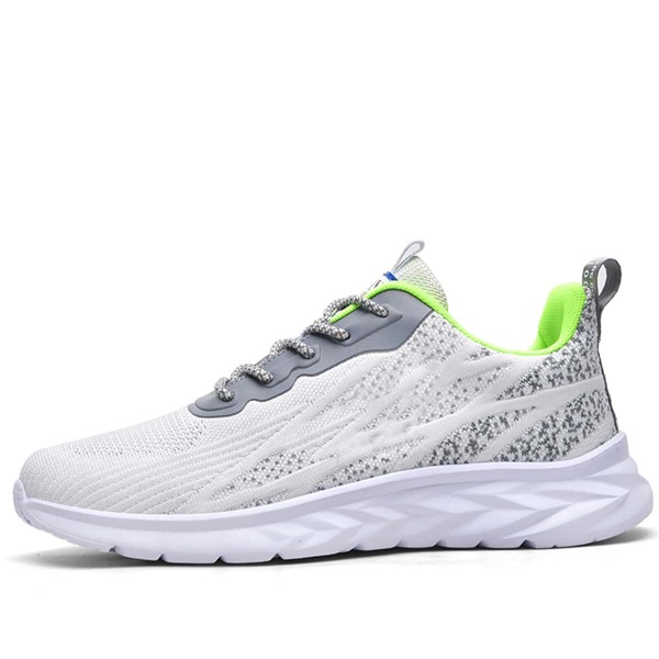 

Men Fire Graphic Running Shoes, White