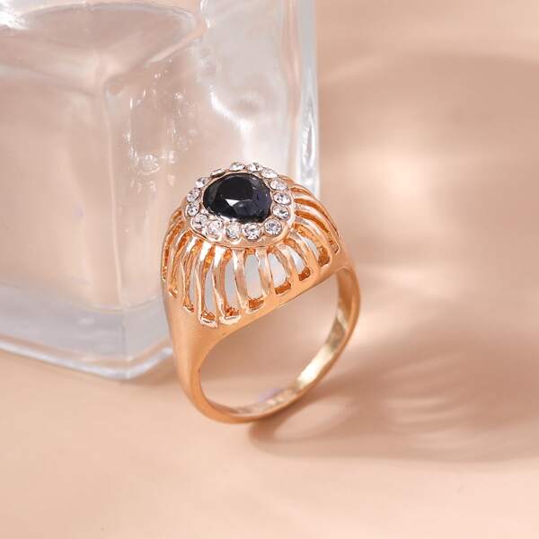 

Rhinestone Decor Ring, Multicolor