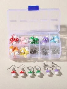 1box Cartoon Mushroom DIY Jewelry Accessory - Multicolor - View 1