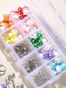 1box Cartoon Mushroom DIY Jewelry Accessory - Multicolor - View 2