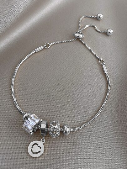 Andkiss Heart Decor Bracelet