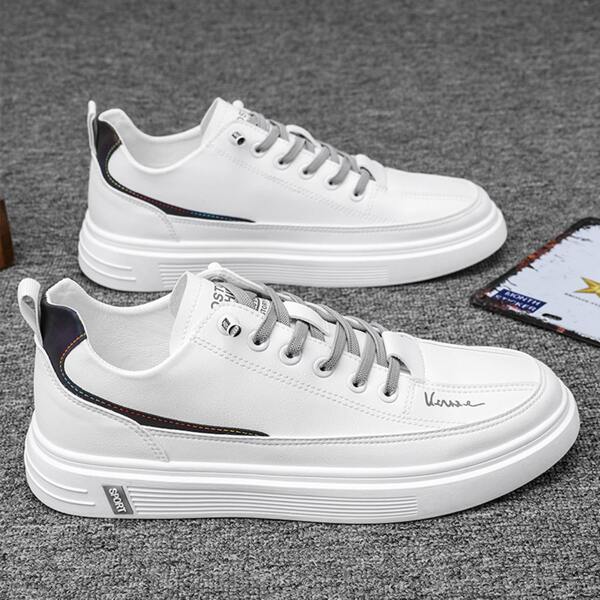 

Men Lace-up Skate Shoes, White