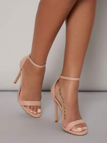 CUCCOO BIZCHIC Sandalias de tacón de aguja minimalistas con correa de tobillo para graduación, tacones de fiesta, vacaciones, rebajas de verano, vuelta al colegio, estudiantes universitarias, elegantes básicas, negocios casuales, negocio chic, Navidad, Fin de Año, vacaciones