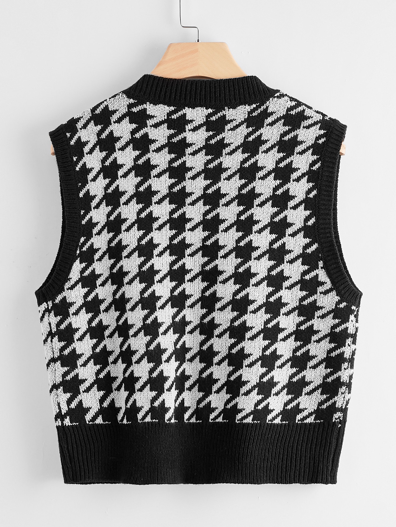 Gilet in maglia pied de poule | SHEIN ITALIA