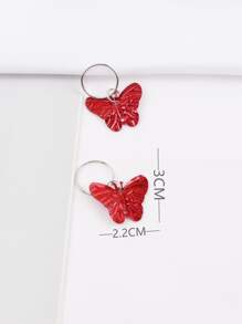 16 piezas Goma de pelo en espiral con accesorio de mariposa - Multicolor - Ver 4