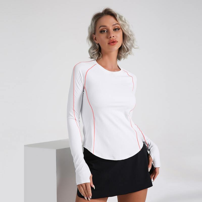 

Softness Four-Way Stretch Raglan Sleeve Sports Tee, White
