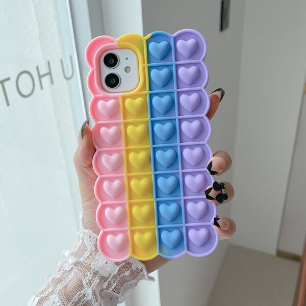 

Push Pop Bubble Fidget Phone Case, Multicolor
