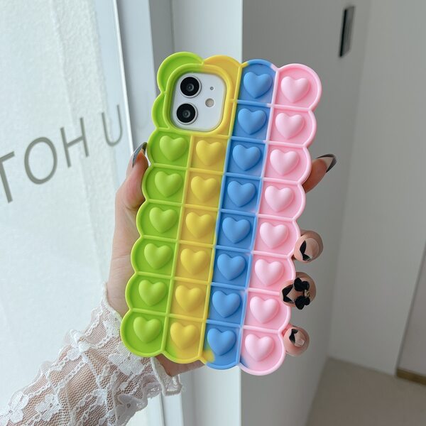 

Push Pop Bubble Fidget Phone Case, Multicolor