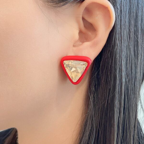 

Geo Decor Stud Earrings, Multicolor