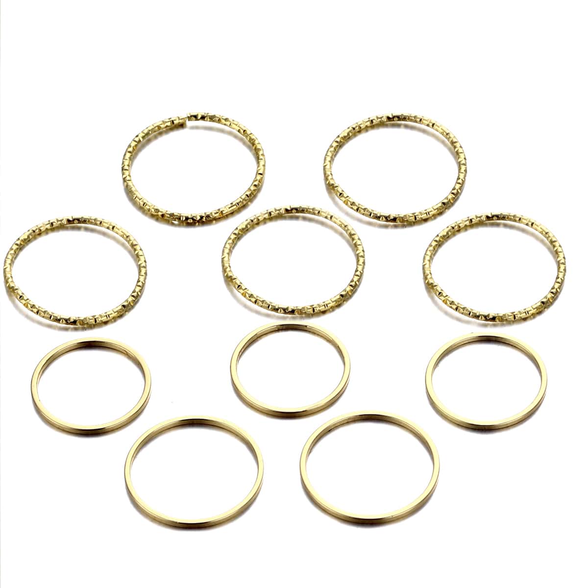 

10pcs Minimalist Ring, Gold