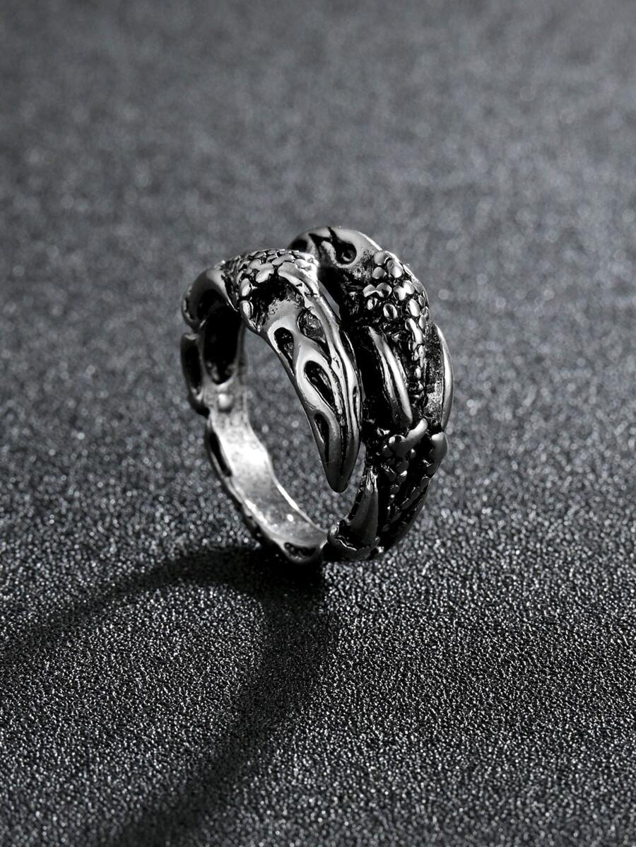 1pc Retro Dragon Claw Minimalist Luxury Niche Casual Ring For Men ...