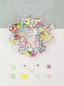 女孩釘珠和星星DIY首飾配件套裝 - 彩色 - 查看 1