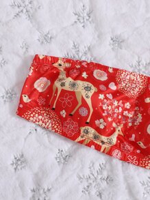 Plus Christmas Strapless Bralet - Red - View 4