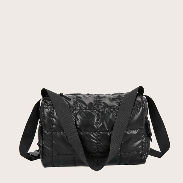 

Minimalist Large Capacity Square Bag, Black