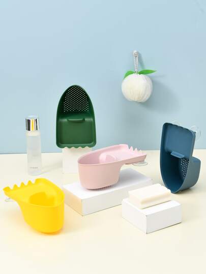 2pcs Random Suction Cup Drain Basket