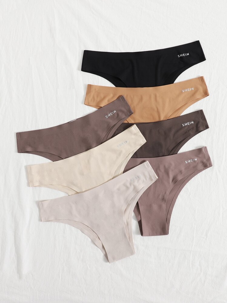 conjunto de calcinha sem costura de 7 pacotes - Multicolorido - Visão 3