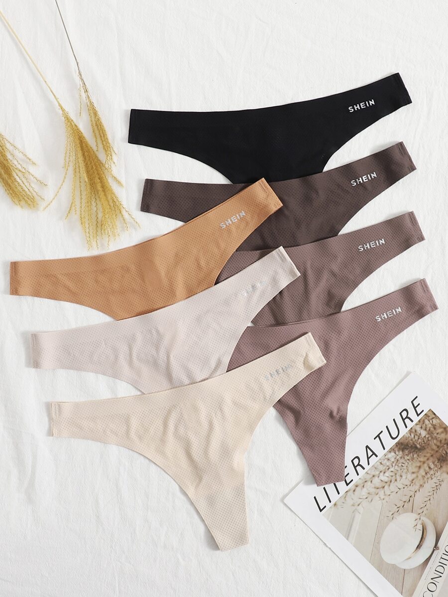 7packs No Show Sexy Panties Set - Multicolor - View 1