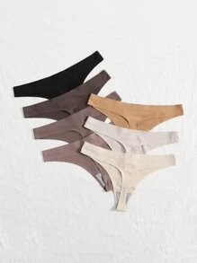 7packs No Show Sexy Panties Set - Multicolor - View 2