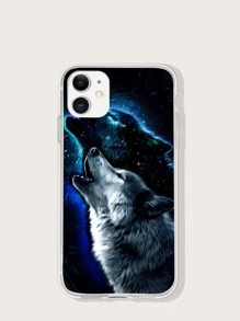 Capa de telefone padrão Wolf - Multicolorido - Visão 1