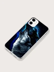 Capa de telefone padrão Wolf - Multicolorido - Visão 2