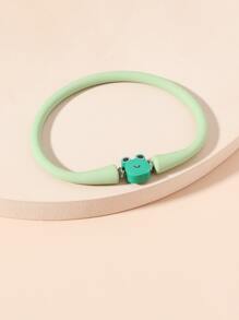 Vòng đeo tay trang trí hình ếch hoạt hình - màu xanh lá - Xem 2