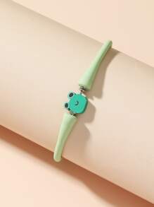 Vòng đeo tay trang trí hình ếch hoạt hình - màu xanh lá - Xem 3