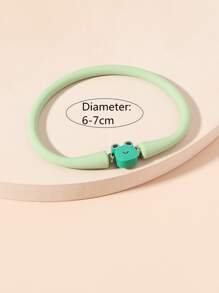 Vòng đeo tay trang trí hình ếch hoạt hình - màu xanh lá - Xem 4